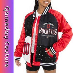 Ohio State Buckeyes Womens Red Hot Shot Bomber Light Weight Jacket